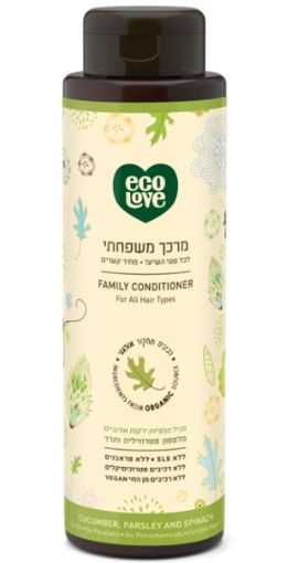 תמונה של אקולאב מרכך  שער משפחתי לכל סוגי השיער מכיל מלפפון פטרוזיליה ותרד 500 מ"ל