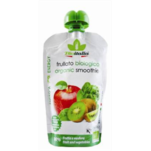 תמונה של ביו איטליה מחית תפוח עץ קיווי תרד אורגני 120 ג"ר