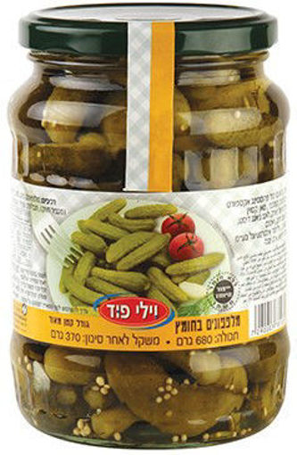 תמונה של וילי פוד מלפפונים קורנישונים כבושים בחומץ קנטנים מאוד 600 ג'ר